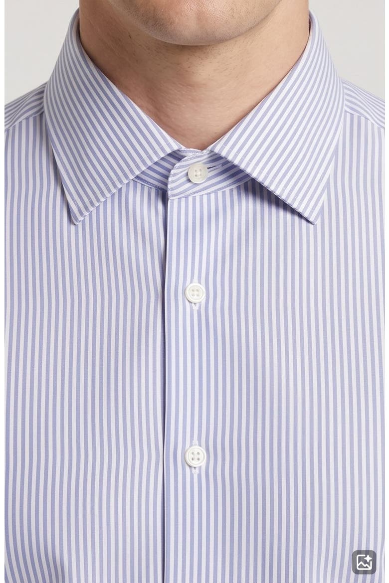 Vertical Stripe Dress Shirt, Alternate, color, LIGHT BLUE