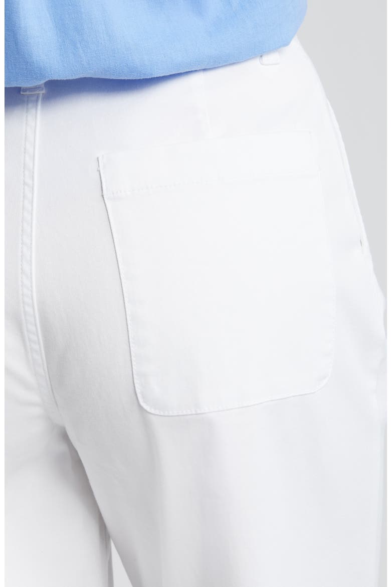 Ultra High Rise Wide Leg Twill Pants, Alternate, color, WHITE