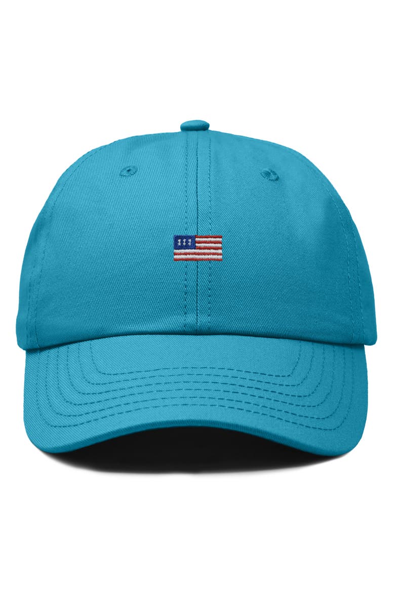 Lil USA Flag Dad Cap, Main, color, Royal Blue
