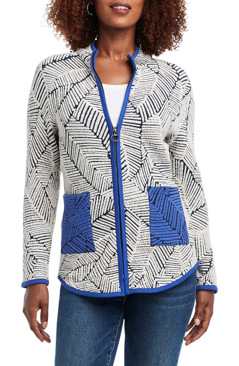 NIC+ZOE New Leaf Zip-Up Jacket, Main, color,