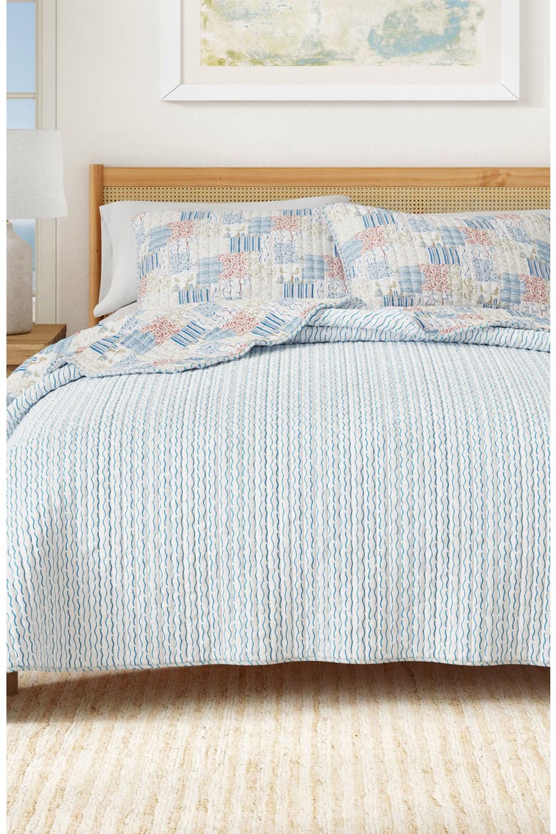 Coastal Patchwork Quilt Set, Alternate, color, COASTAL PATCHWORK