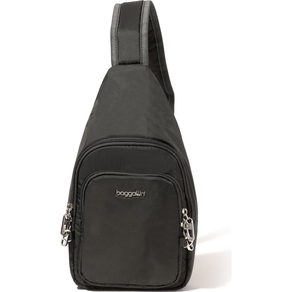 Baggallini Securtex Anti-theft Daytripper Sling Bag In Black