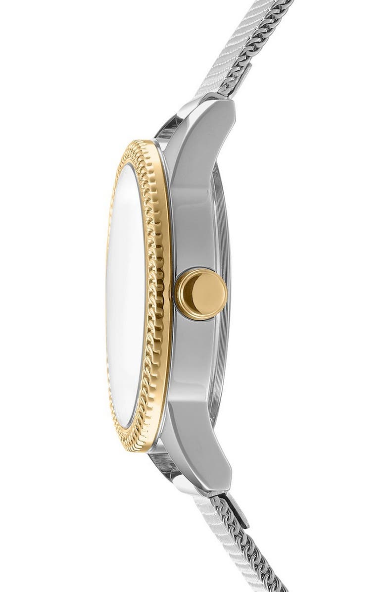 DKNY Milanese Mesh Strap Watch, 26mm, Alternate, color, Silver
