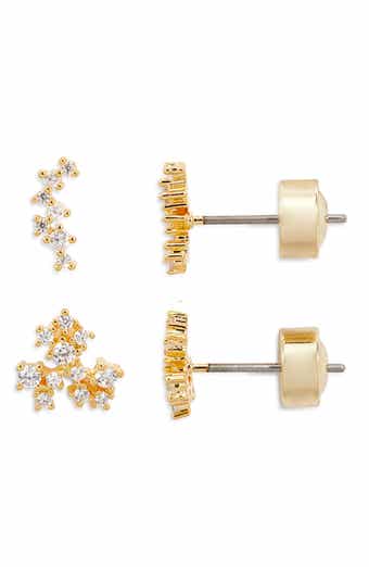 Nordstrom Set of Two Dainty Cubic Zirconia Stud Earrings