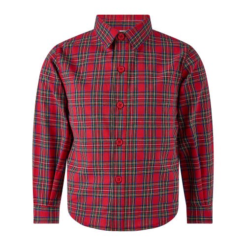 Rachel Riley Kids'  Red Tartan Shirt In Multi