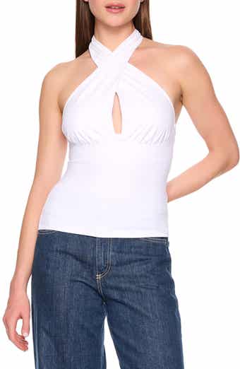 Susana Monaco Crossover Halter Top