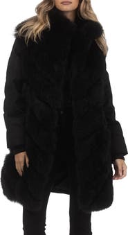 GORSKI Genuine Shearling Diagonal Stroller with Cashmere Back And Sleeves