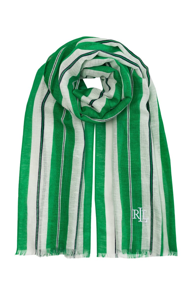 Lauren Ralph Lauren Stripe Wrap, Main, color, Stem