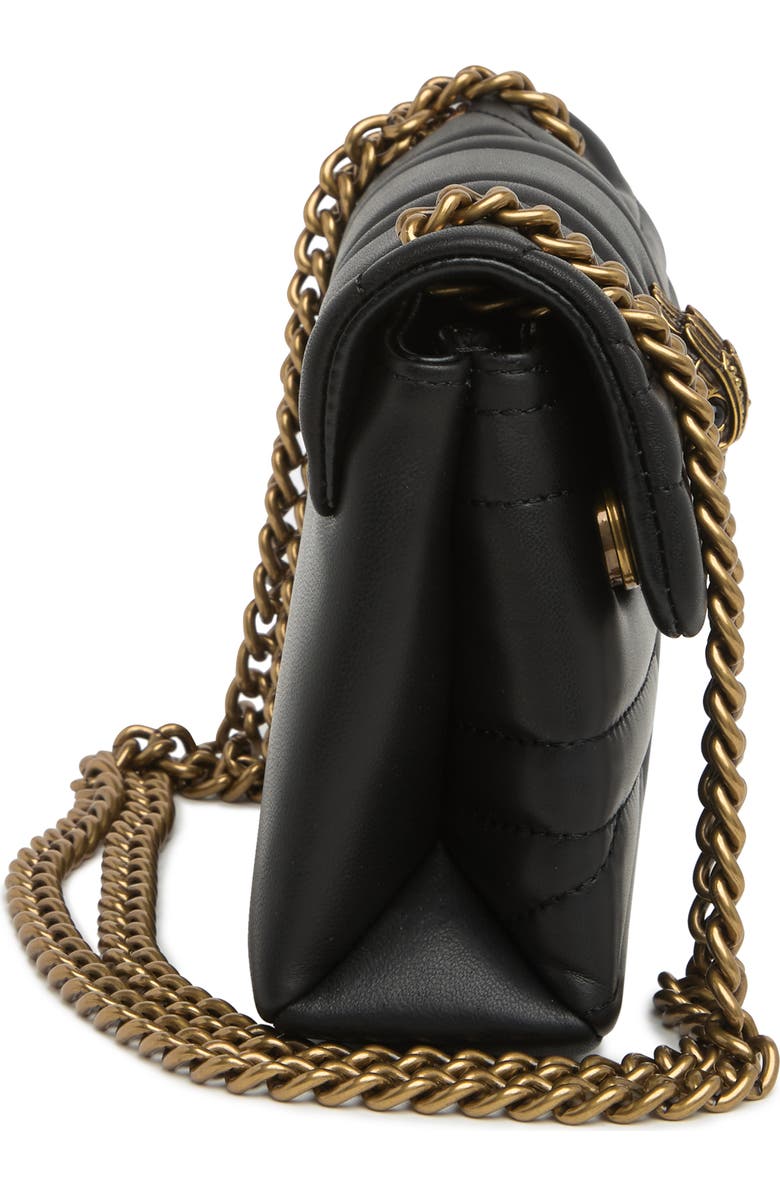 Kurt Geiger London Kensington Leather Mini Crossbody Bag, Alternate, color, Black