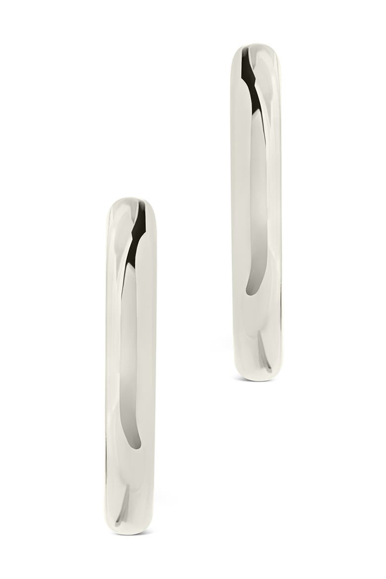Carmen Polished Infinity Micro Hoop Earrings, Alternate, color, SILVER