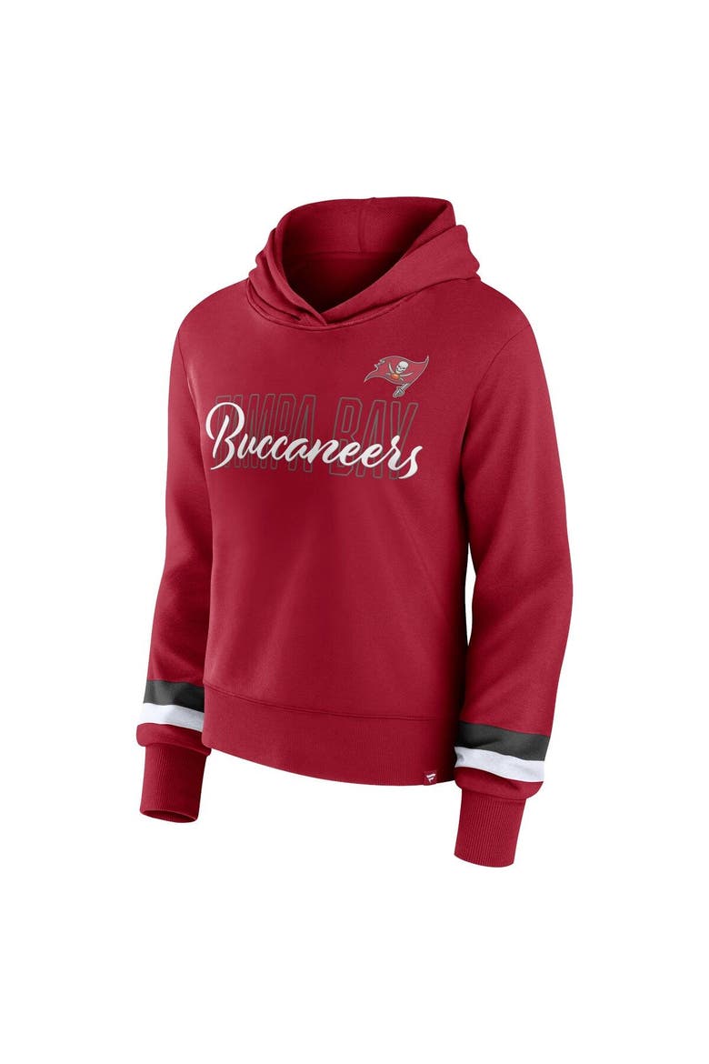 Women's Fanatics Branded  Red Tampa Bay Buccaneers Over Under Pullover Hoodie, Alternate, color, Red