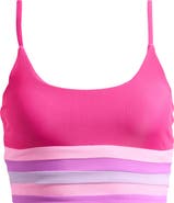 Beach Riot Mae Rib Colorblock Bikini Top