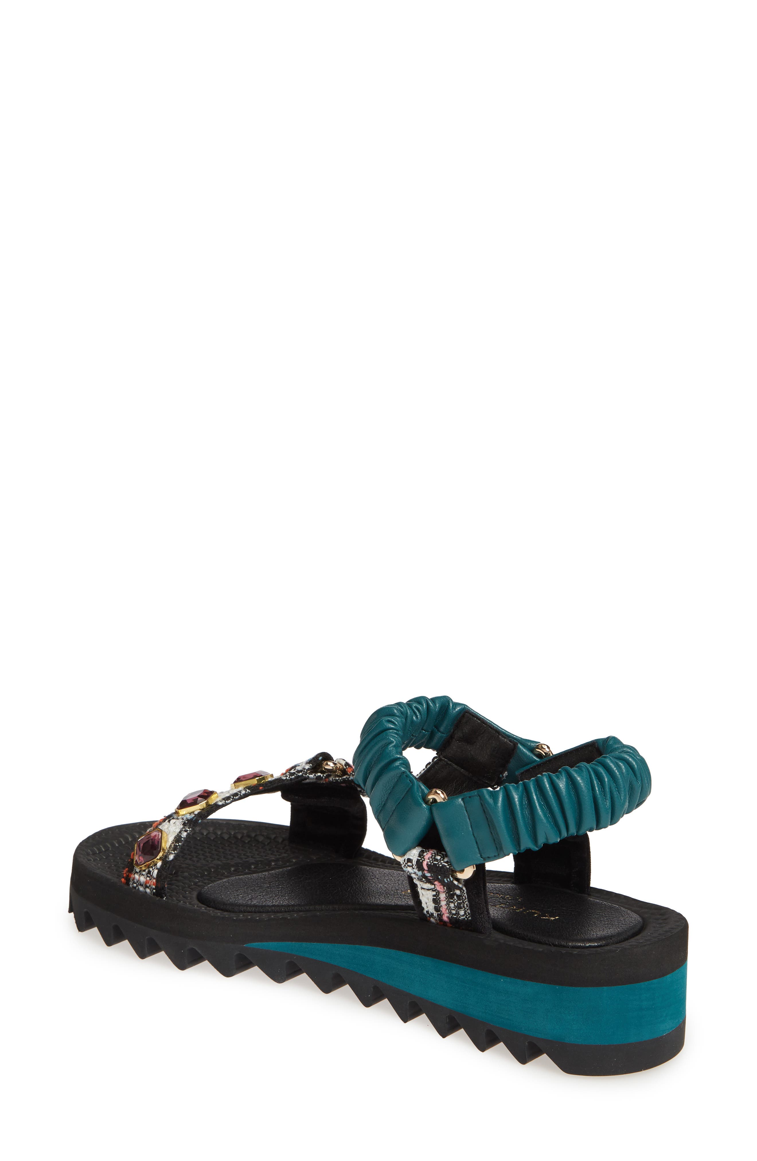 Orion Platform Sandal, Alternate, color, MULTI/ OTHER FABRIC
