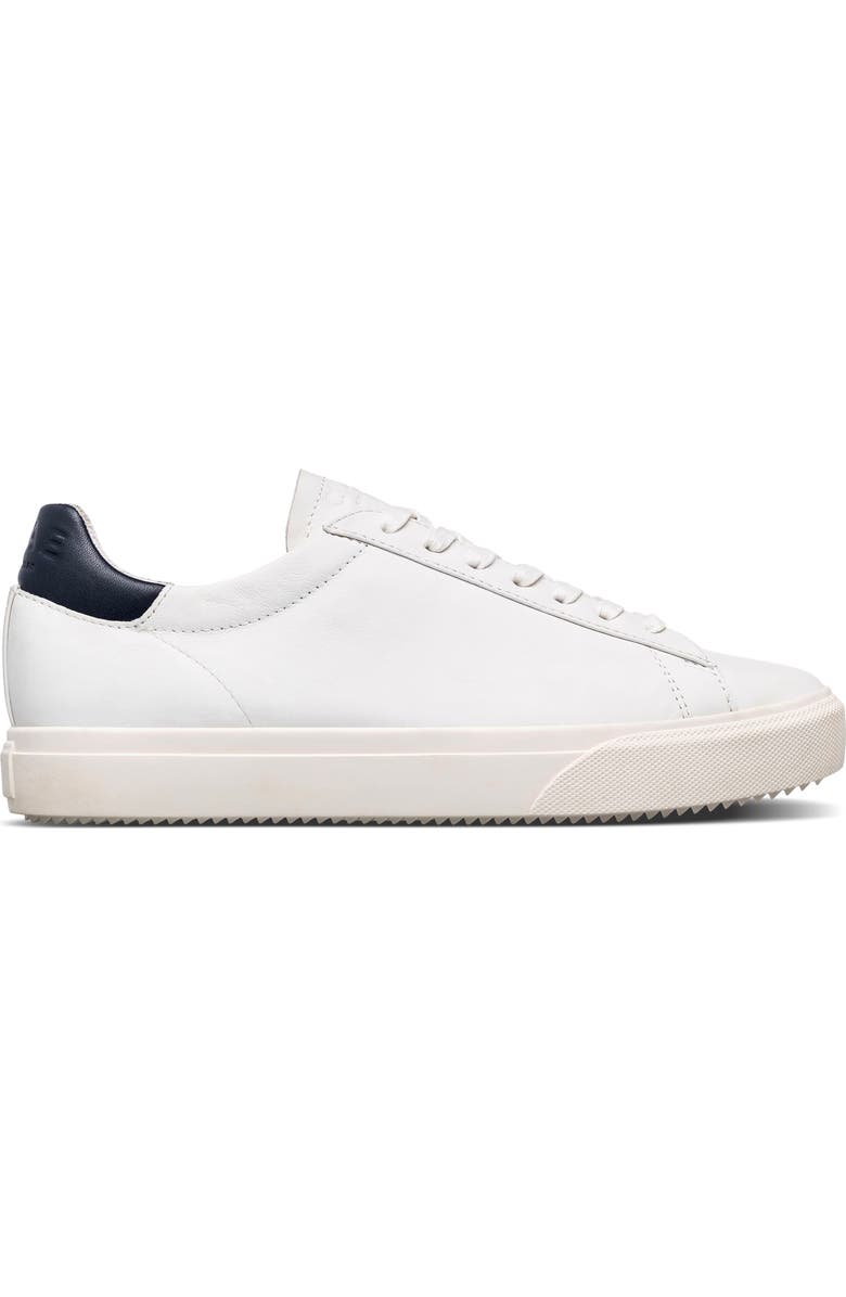 CLAE Bradley Venice Leather Sneaker, Alternate, color, White Leather Navy