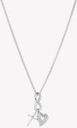 Rizen Jewelry Faith, Hope, & Love Charm Pendant Necklace
