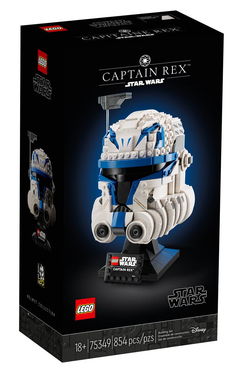 LEGO<sup>®</sup> 18+ Star Wars<sup>™</sup> Captain Rex<sup>™</sup> Helmet - 75349, Main, color, White Multi
