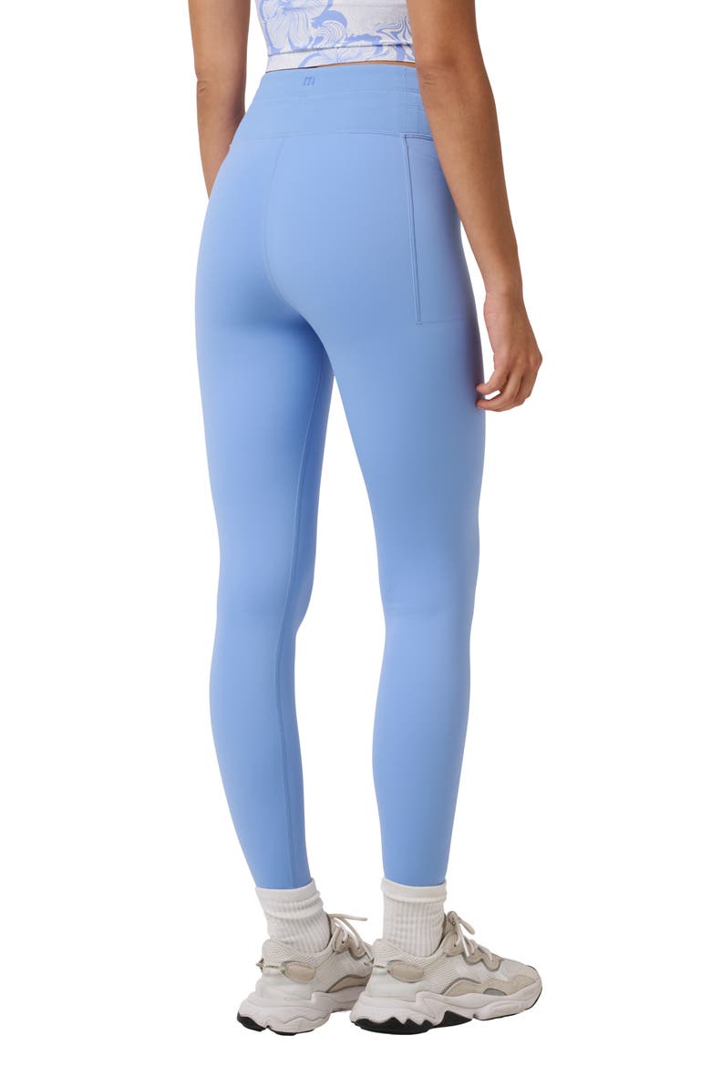 Moveknit Tie Bonded Leggings, Alternate, color, CORNFLOWER BLUE