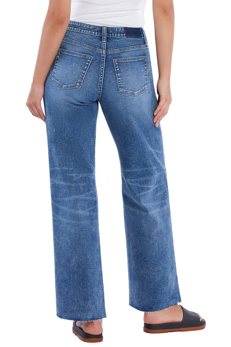 Nora Raw Hem Relaxed Wide Leg Jeans, Alternate, color, NORA BLUE