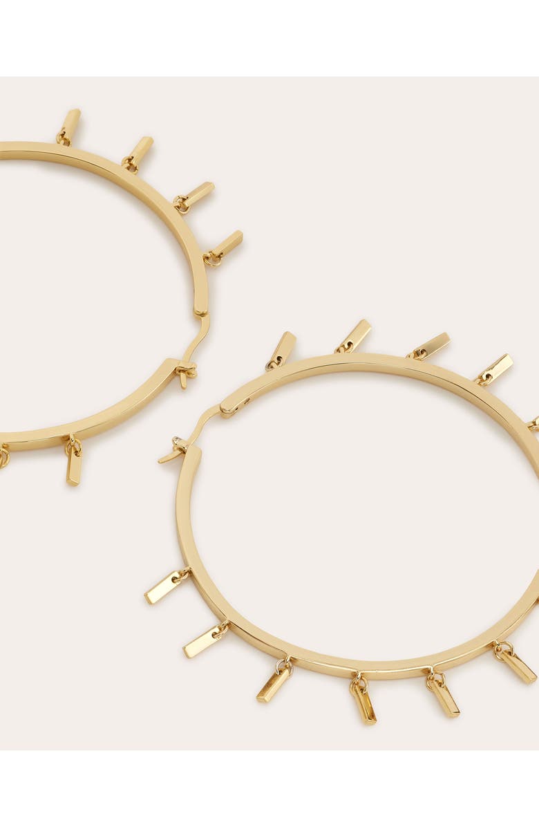 Ramy Brook Carrie Charm Hoop Earrings, Alternate, color, Gold