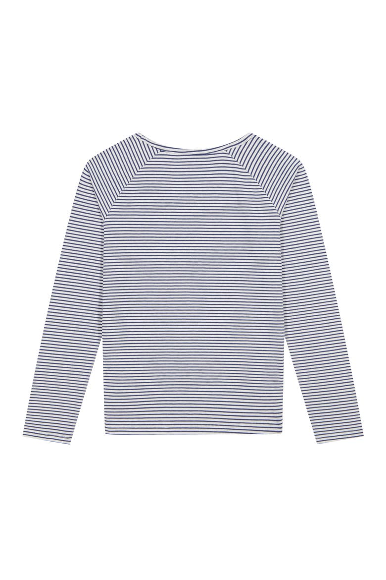 Kids' Striped Long Sleeve T-Shirt, Alternate, color, WHITE