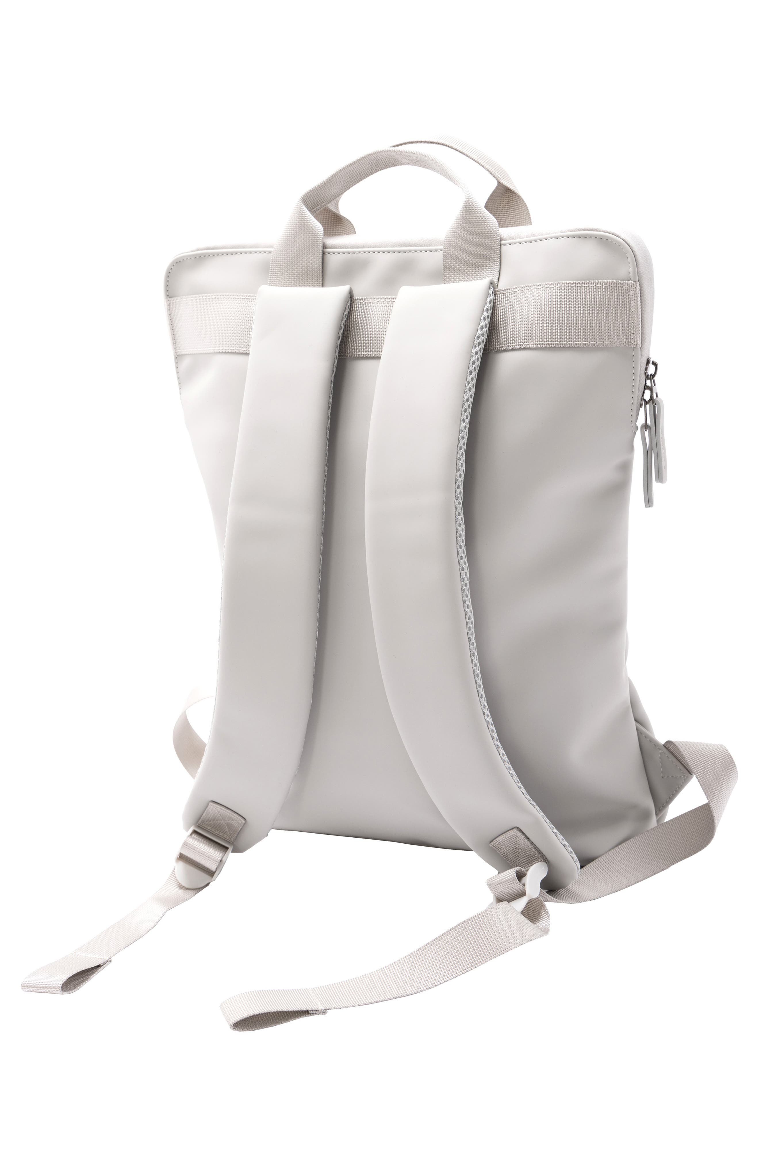 COMPACT PU LAPTOP BAG, Alternate, color, LIGHT GREY
