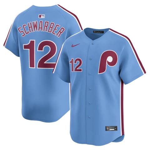 Men's Nike Kyle Schwarber Light Blue Philadelphia Phillies Alternate Limited Jersey