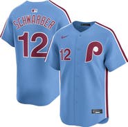 Nike Men's Nike Kyle Schwarber Light Blue Philadelphia Phillies Alternate Limited Jersey