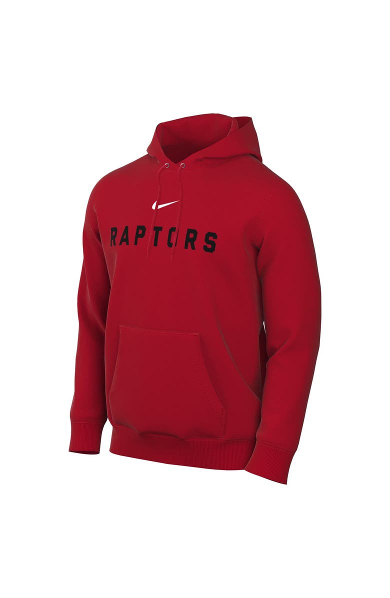 Nike Men's Nike Red Toronto Raptors Sportswear Essential Wordmark Club Hoodie, Alternate, color, Red