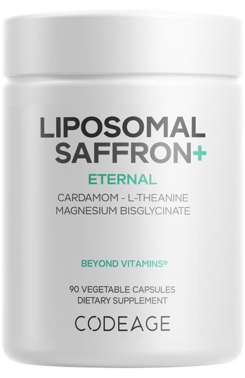 Liposomal Saffron+, Magnesium, L-Theanine Supplement
