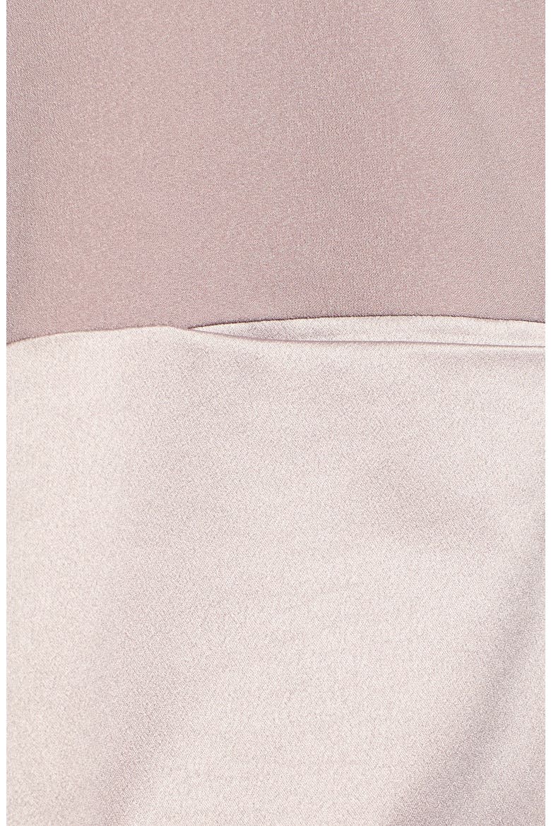 Satin & Faux Suede Bomber Jacket, Alternate, color, MAUVE