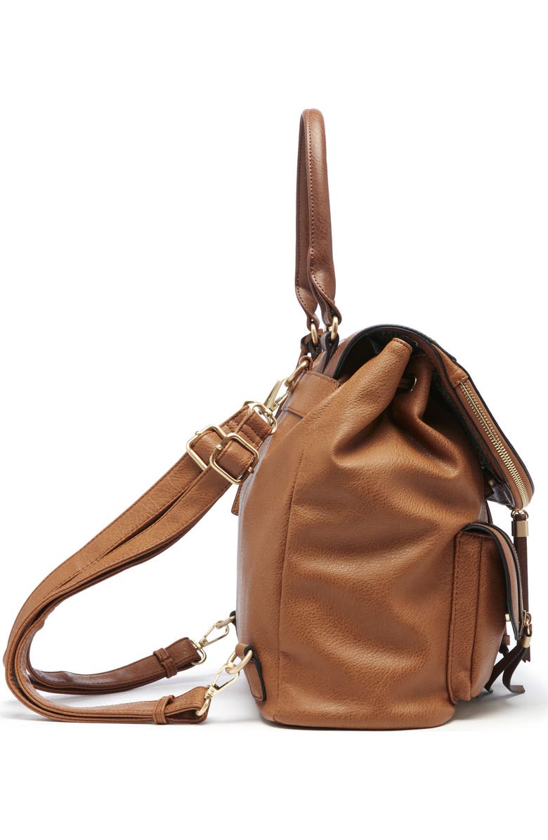 Sole Society Happy Faux Leather Backpack, Alternate, color,
