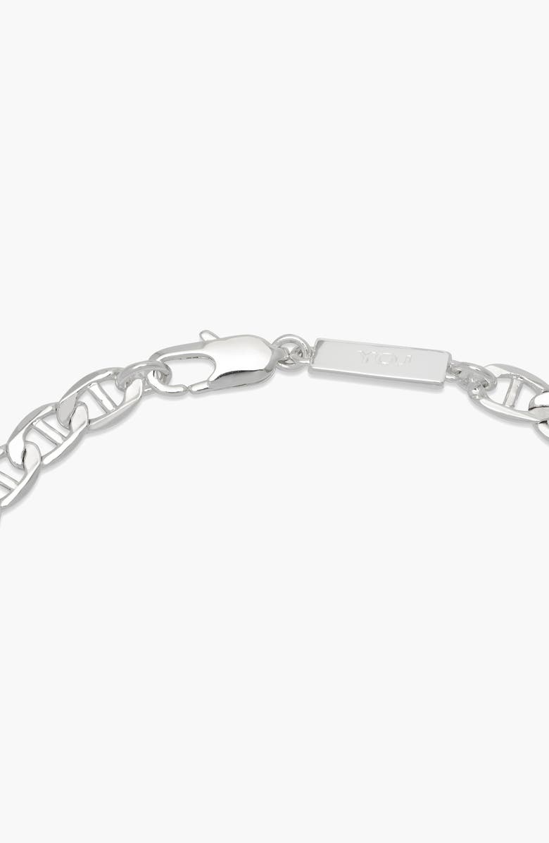 YOJ Figaro Bracelet in Silver, Alternate, color, Silver