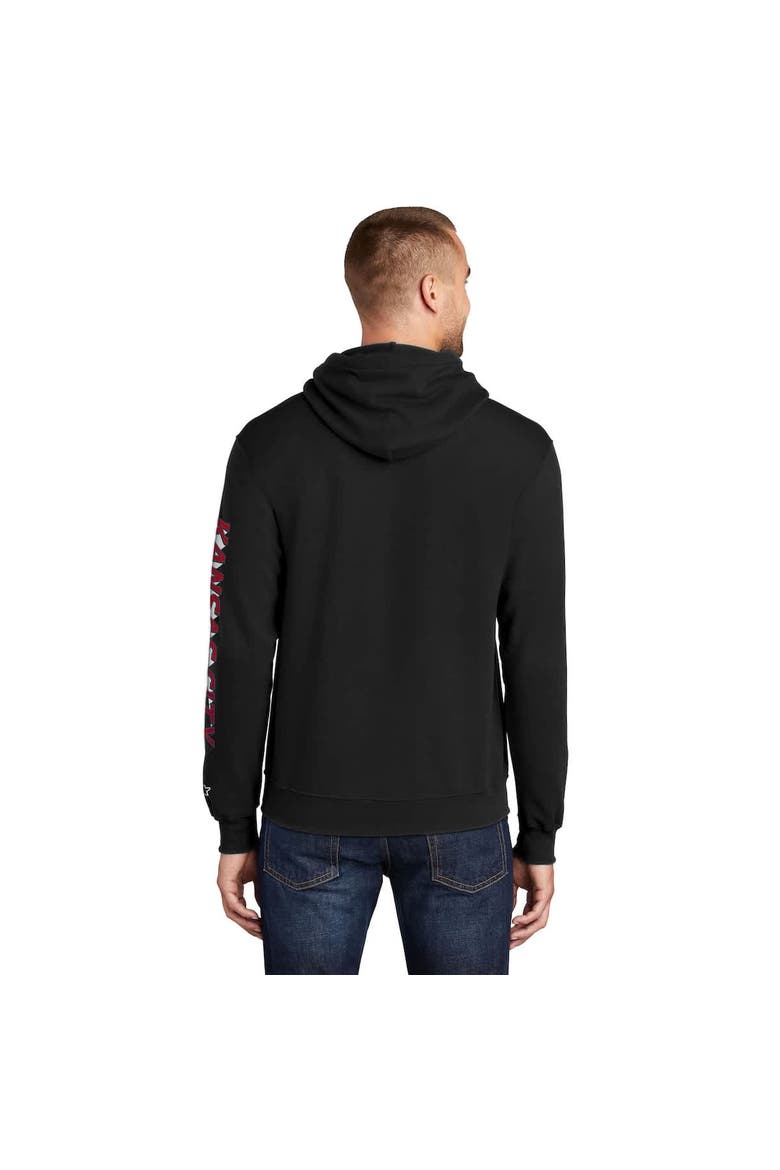 Men's Starter Black Kansas City Chiefs Wordmark Logo Pullover Hoodie, Alternate, color, Black