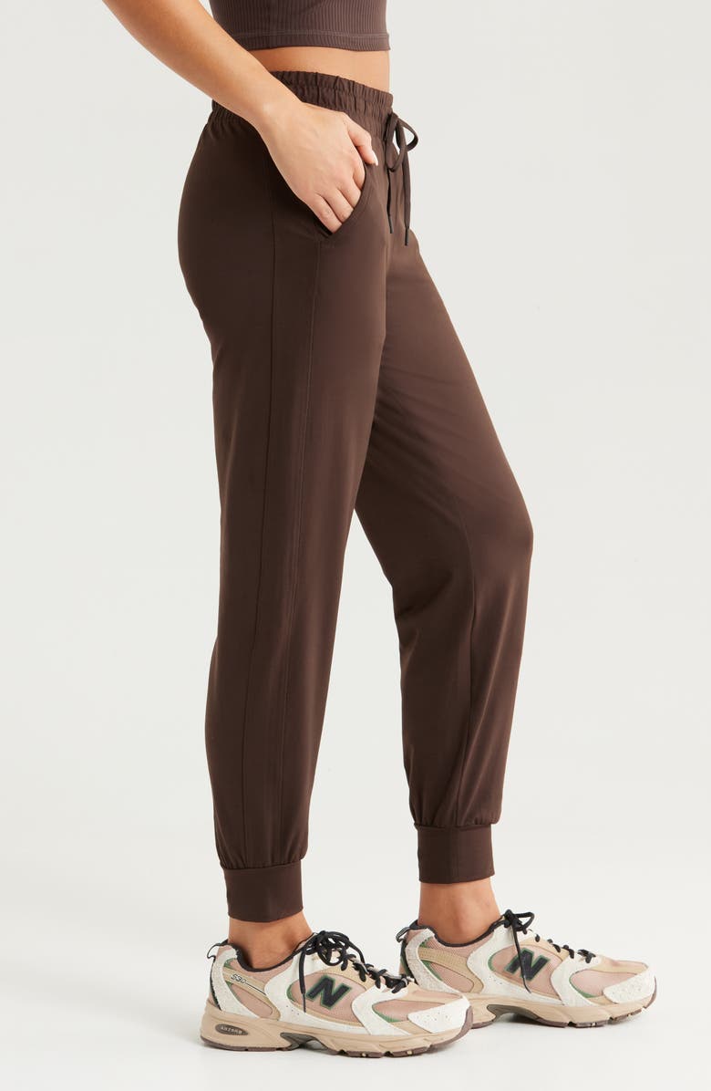 Zella Move In Pocket Joggers, Alternate, color, Brown Mole