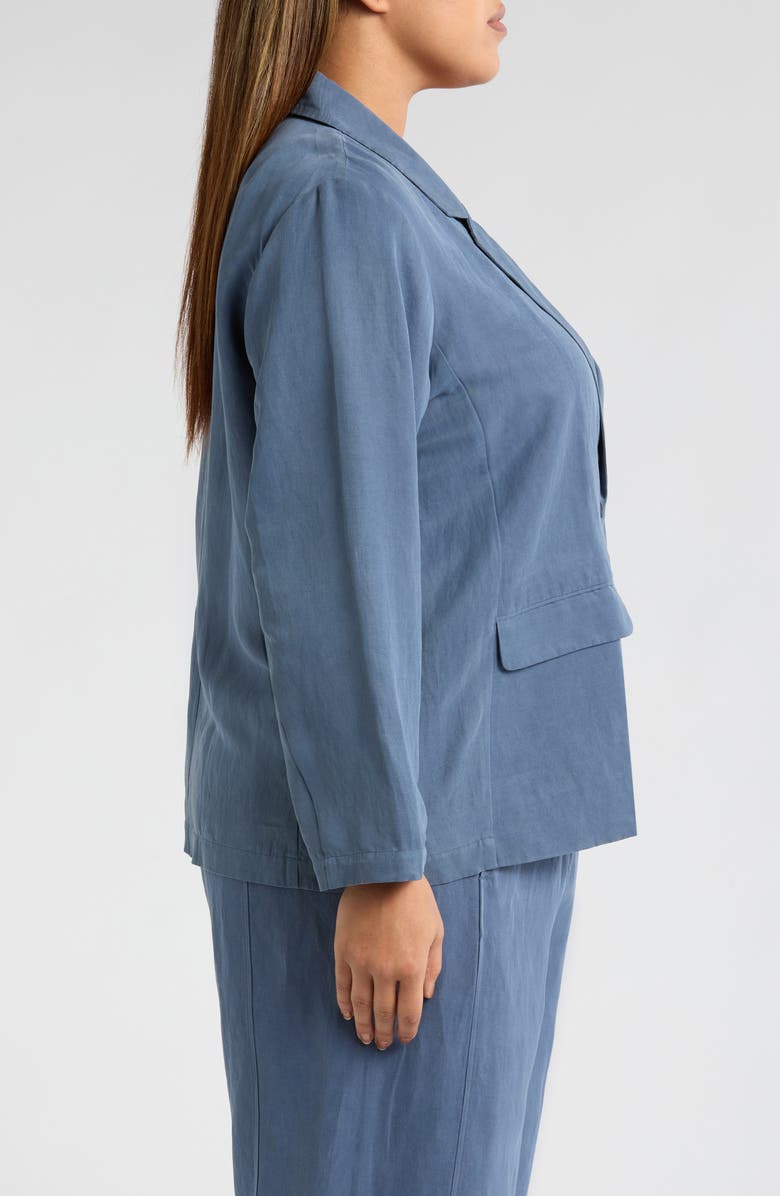 Eileen Fisher Organic Linen & Silk Blazer, Alternate, color, 
