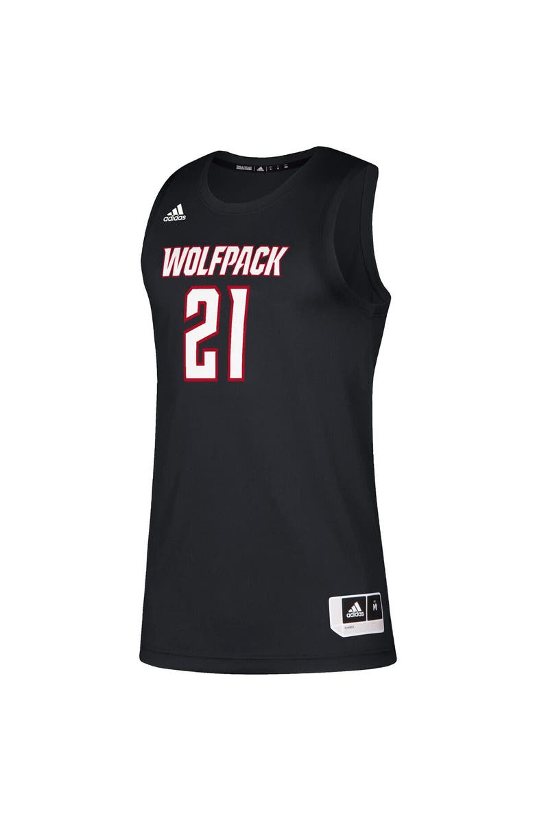 adidas Men's adidas #21 Black NC State Wolfpack Swingman Jersey, Alternate, color, 