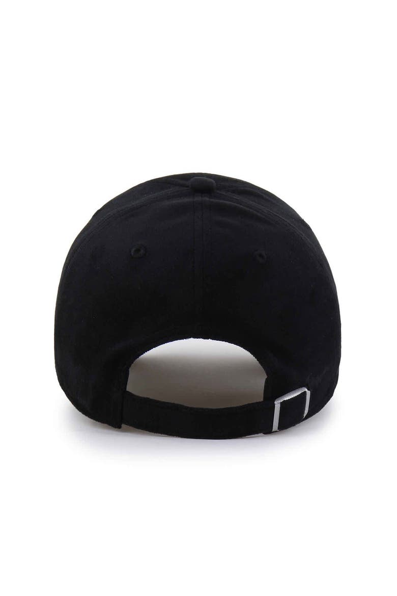 Unisex '47  Black Chicago Sky Spirited Velour Clean Up Adjustable Hat, Alternate, color, Black