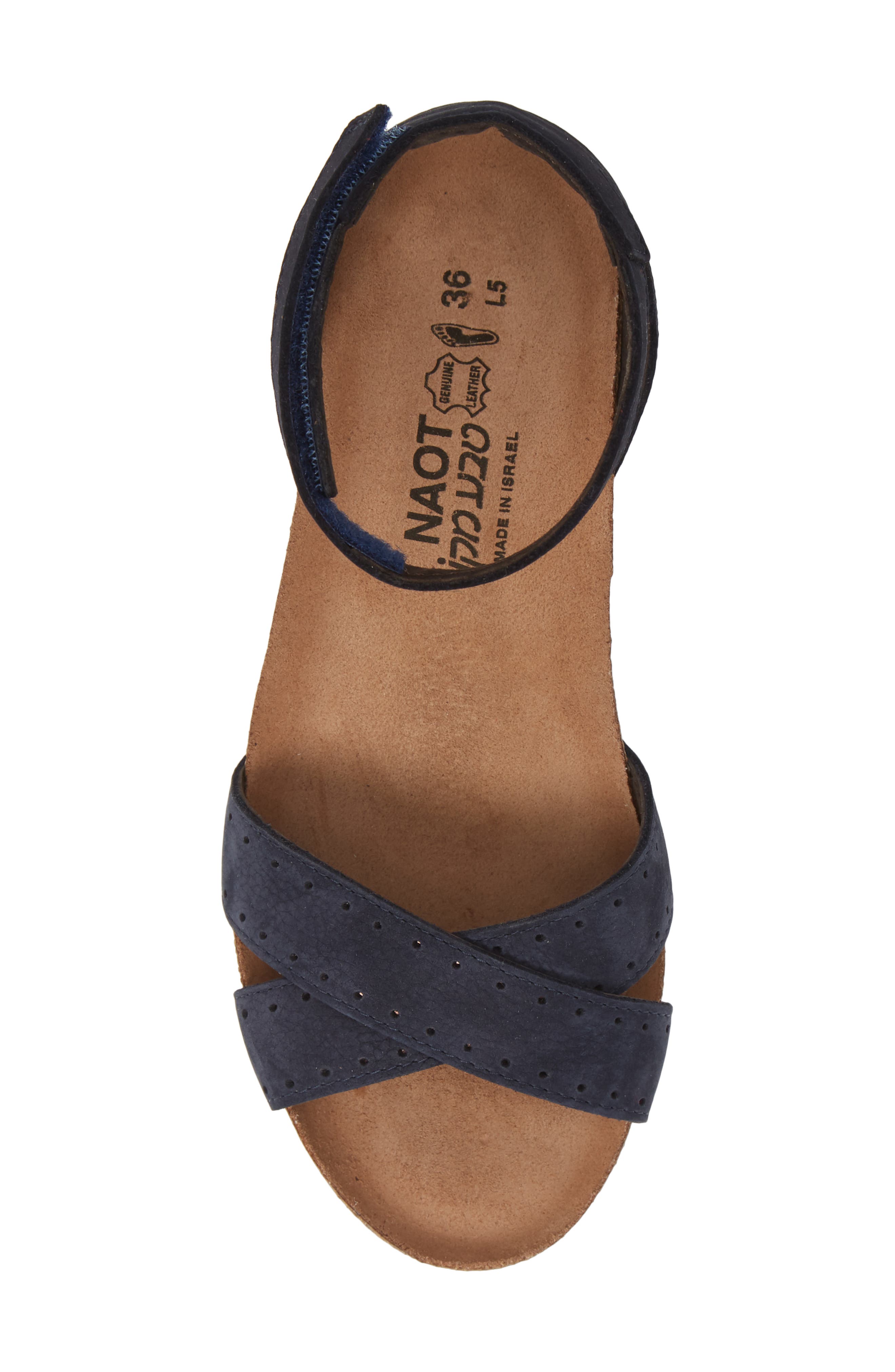 Wand Wedge Sandal, Alternate, color, NAVY