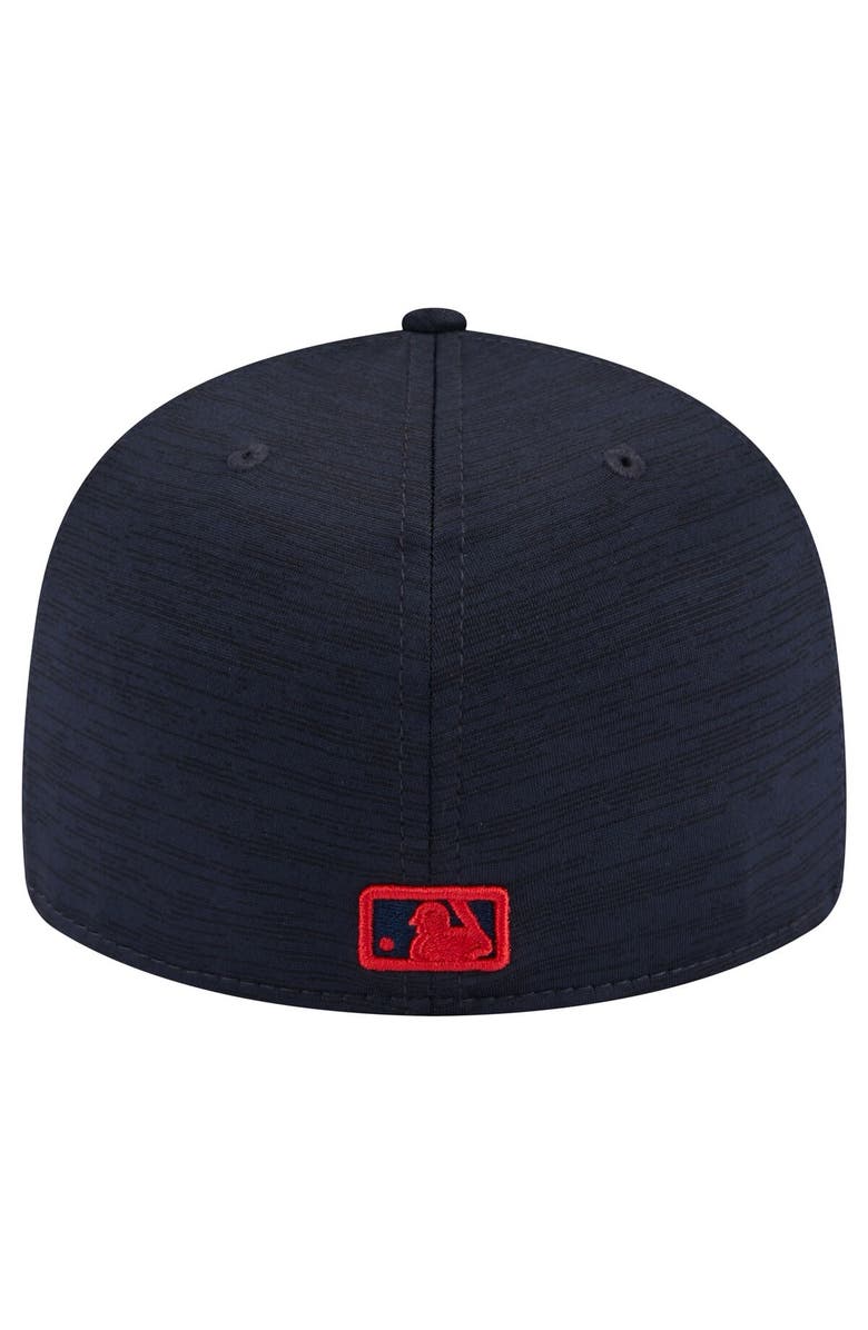 New Era Men's New Era Navy Cleveland Guardians Clubhouse Low Profile 59FIFTY Fitted Hat, Alternate, color,
