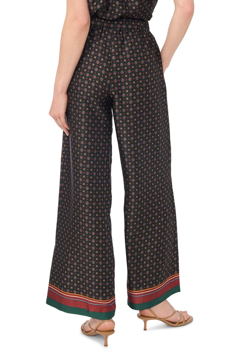 Wide Leg Drawstring Lounge Pants, Alternate, color, RICH BLACK 060