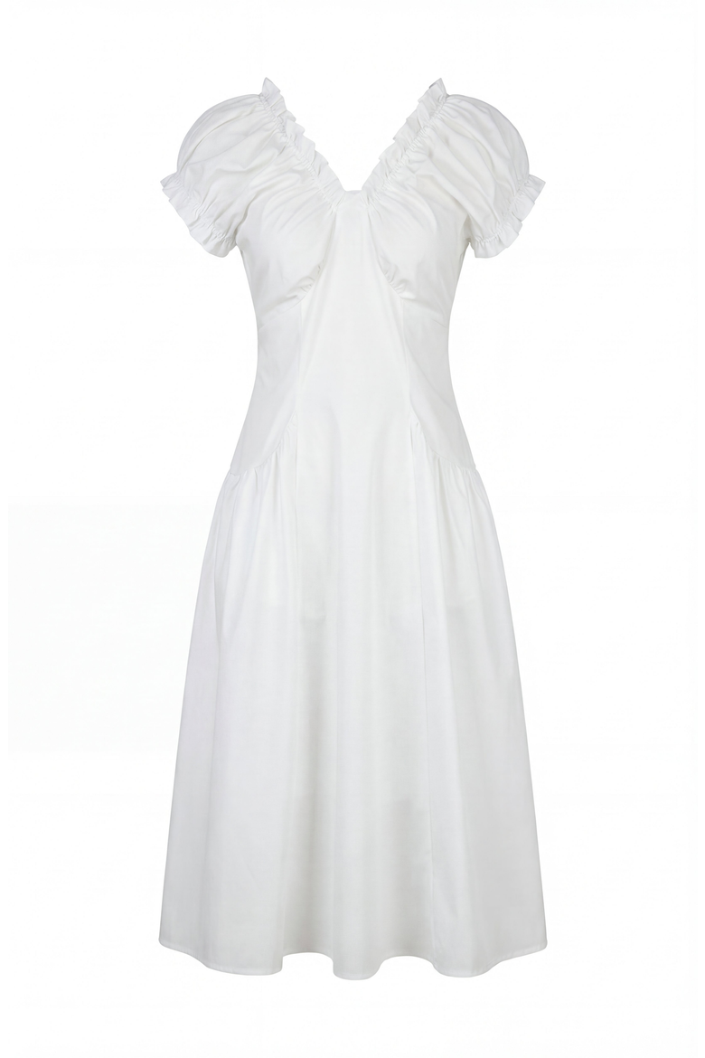 Short Sleeve Mini Dress, Alternate, color, White