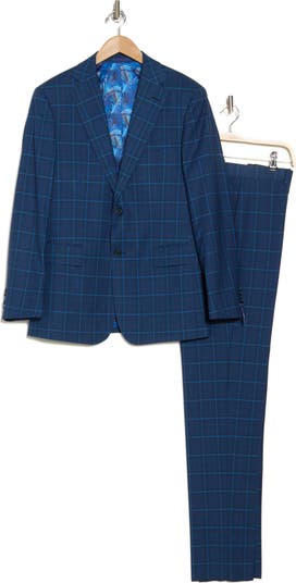 Windowpane Blue Mélange Suit