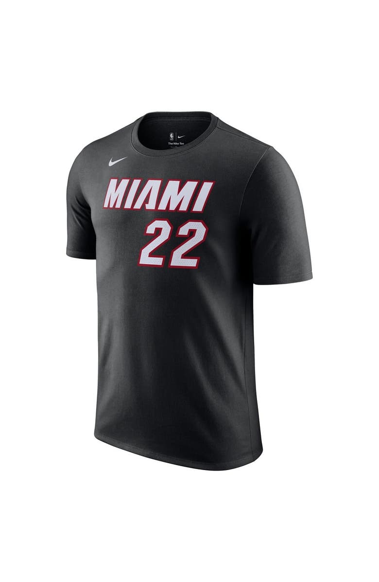 Nike Men's Nike Jimmy Butler Black Miami Heat Icon 2022/23 Name & Number T-Shirt, Alternate, color, 