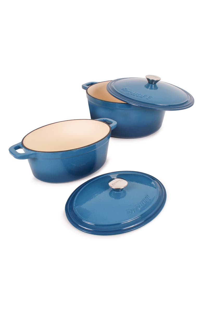 BergHOFF Neo 6-Piece Cast Iron Set, Alternate, color, Blue