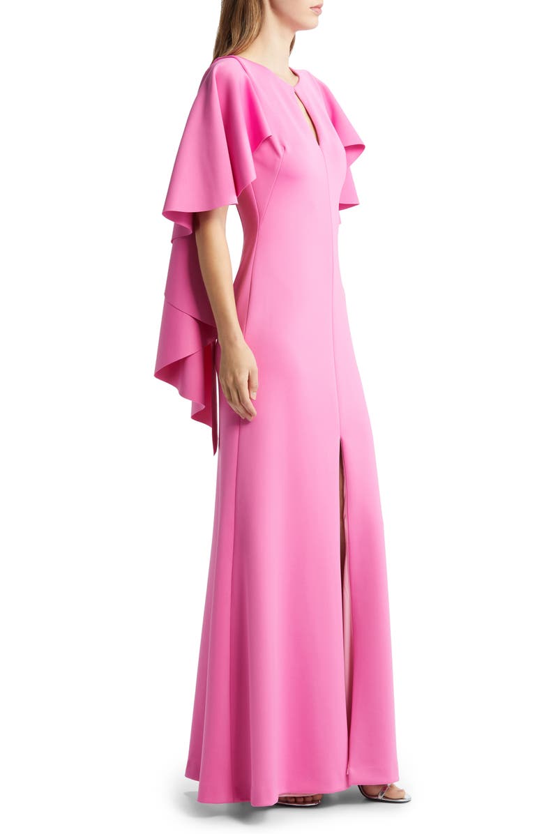 Black Halo Baldwin Ruffle Long Sleeve Gown, Alternate, color, 