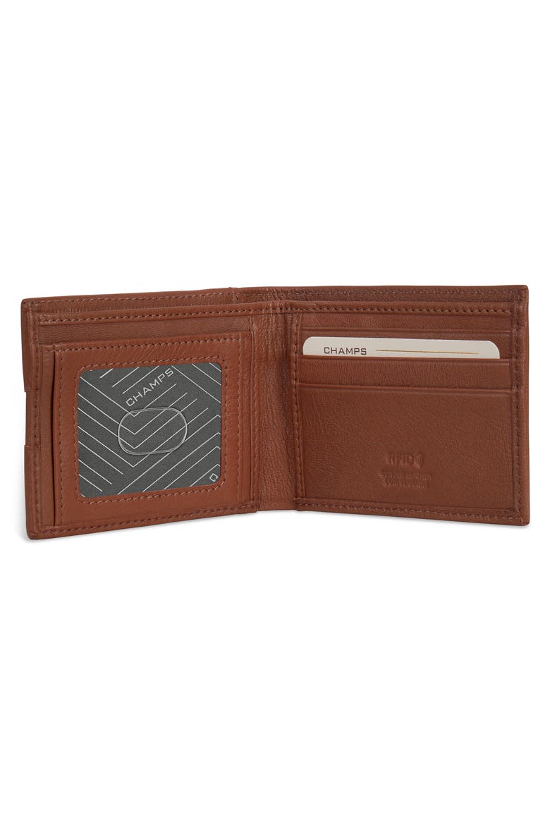 Onyx Leather RFID Bifold Wallet, Alternate, color, BROWN