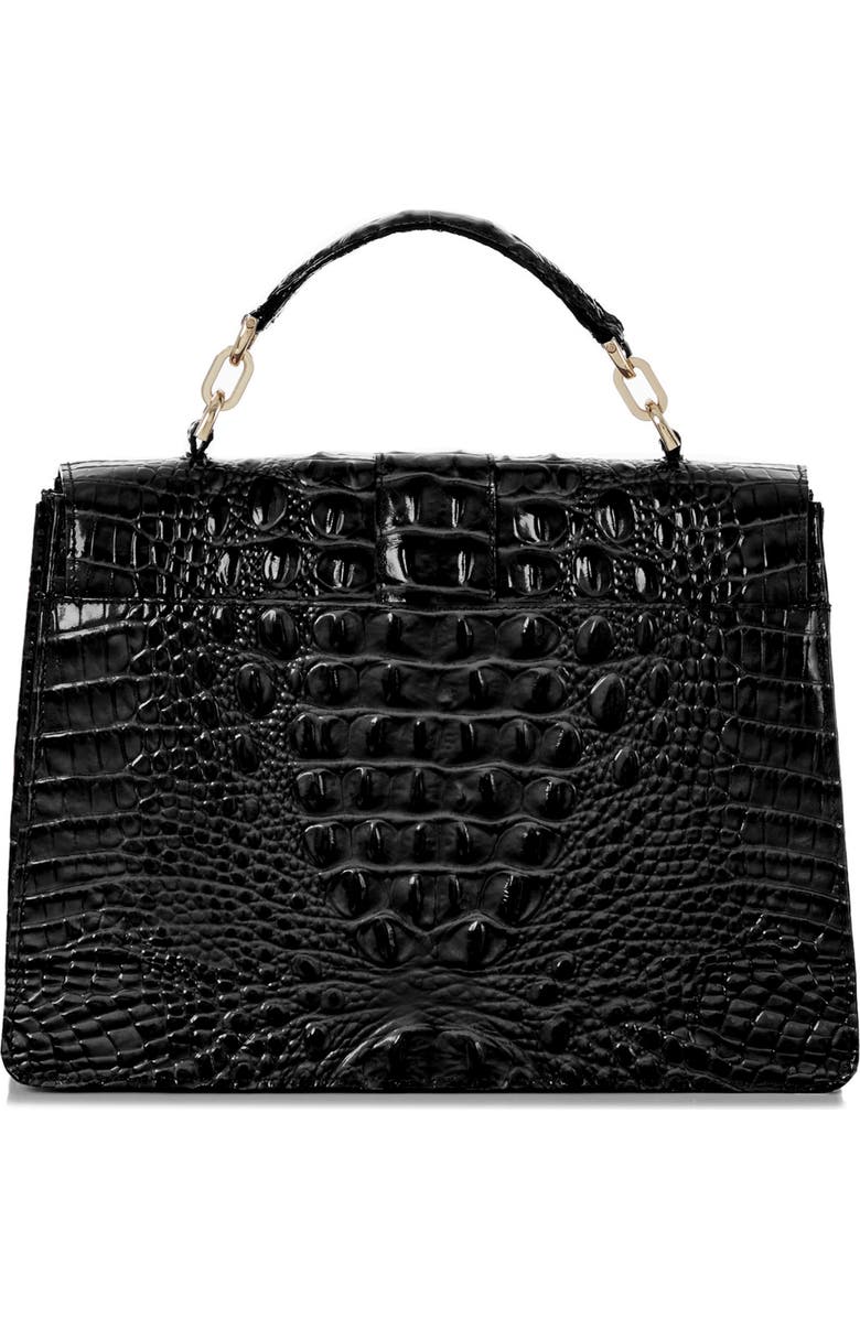 Brahmin Hallie Croc Embossed Top Handle Bag, Alternate, color,
