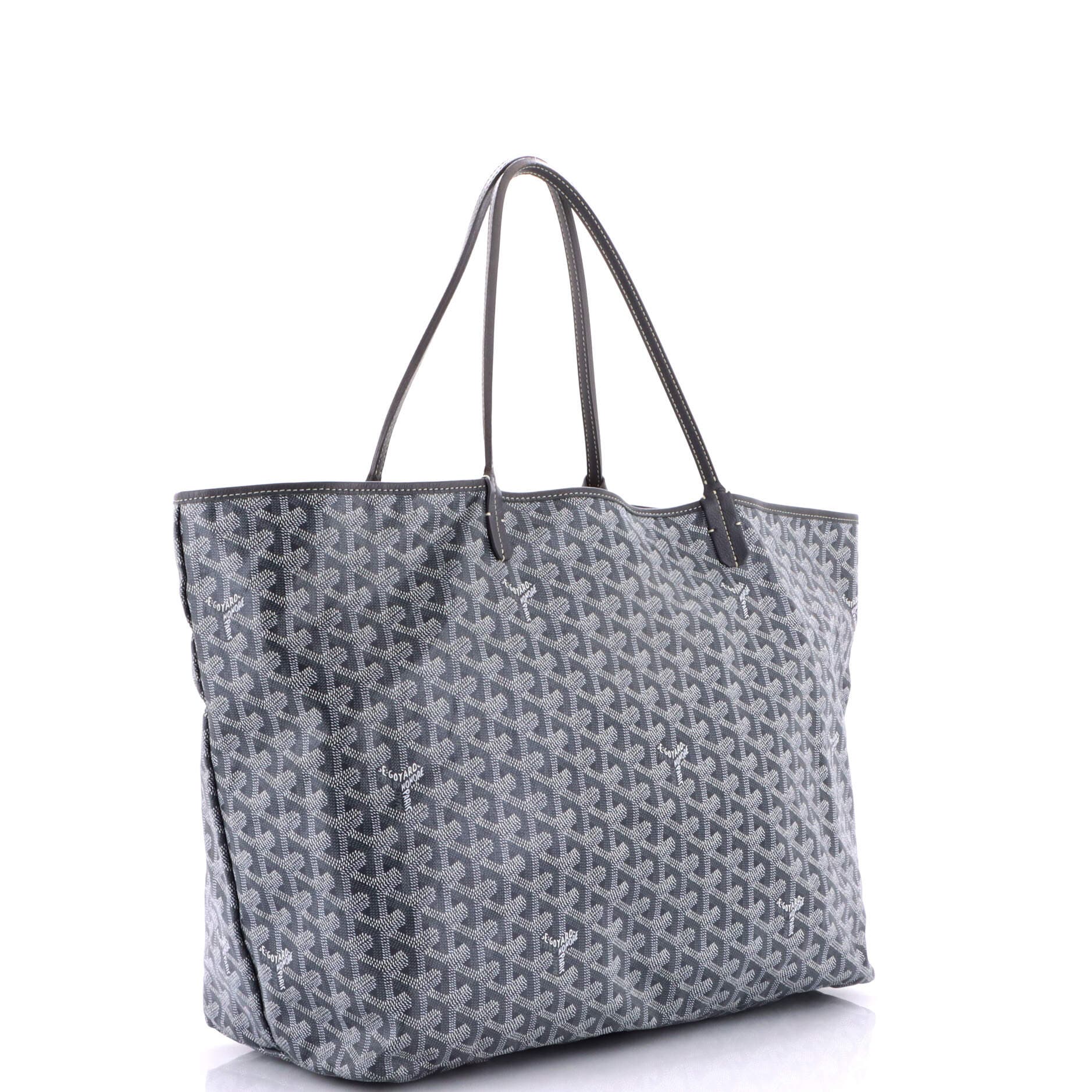 Pre-Owned Goyard Saint Louis Tote Coated Canvas GM, Alternate, color, Gray