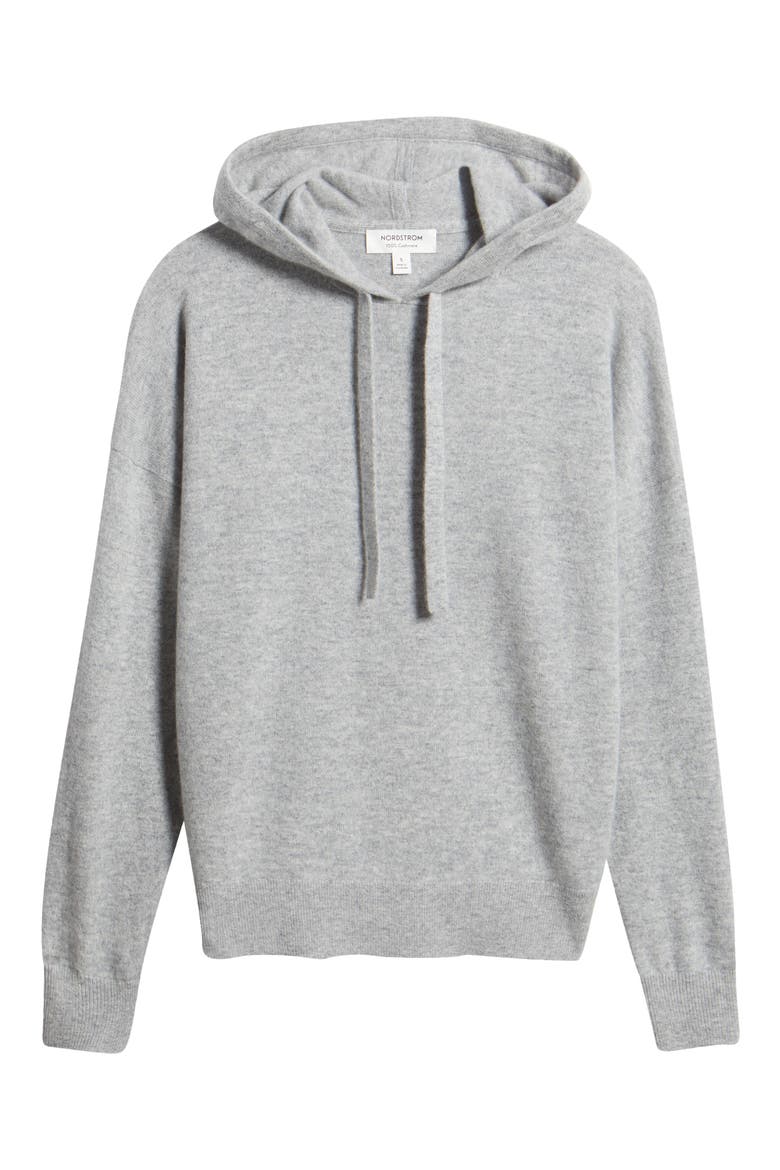 Cashmere Hoodie, Alternate, color, GREY FORMAL