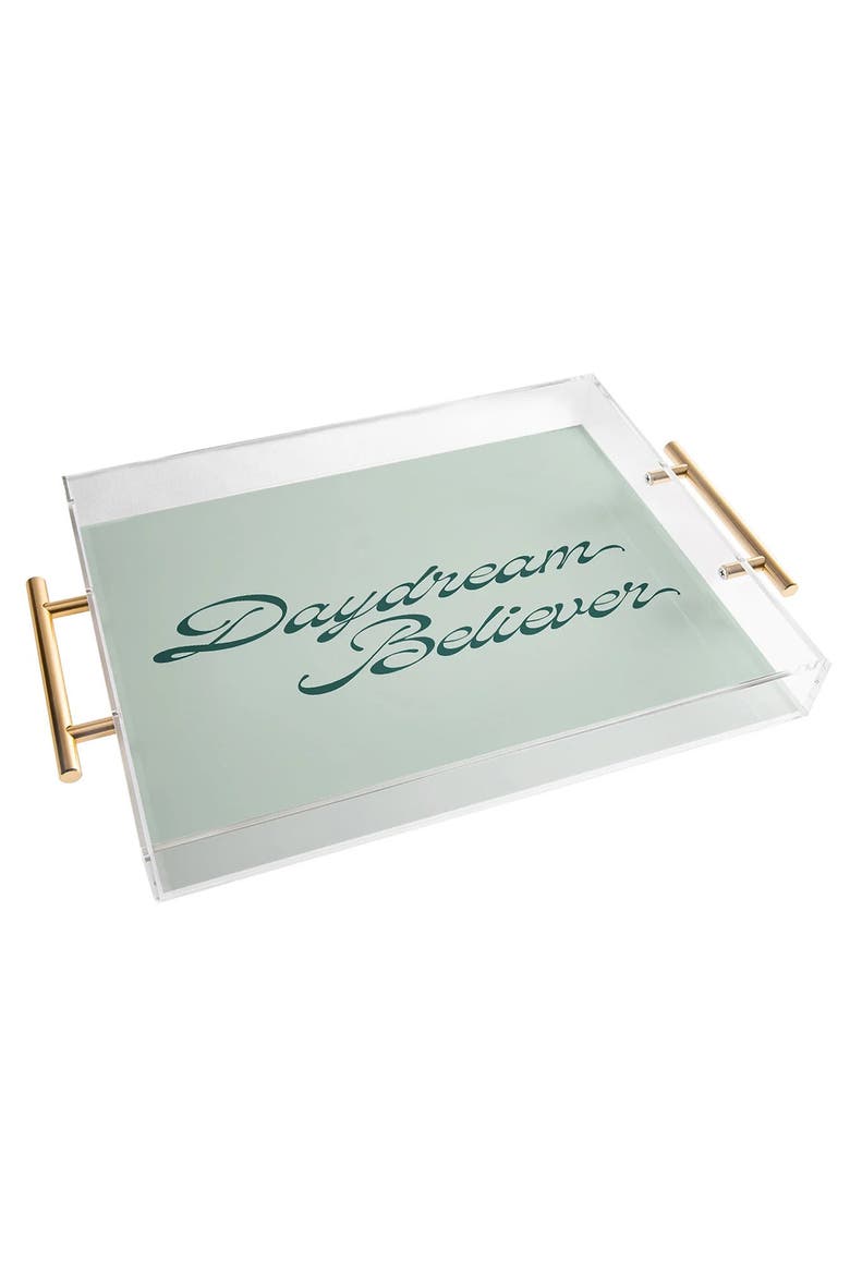 Daydream Believer Acrylic Tray, Main, color, GREEN